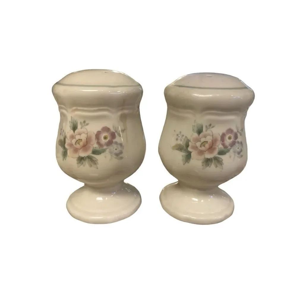Vintage Mikasa Peony Bouquet salt & pepper shakers